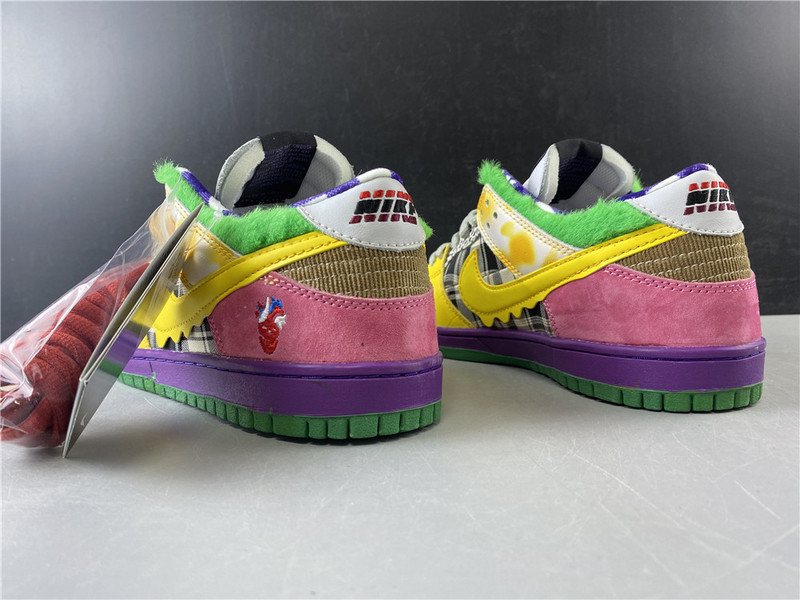 nike dunk low pro iw purple/ yellow 318403-137