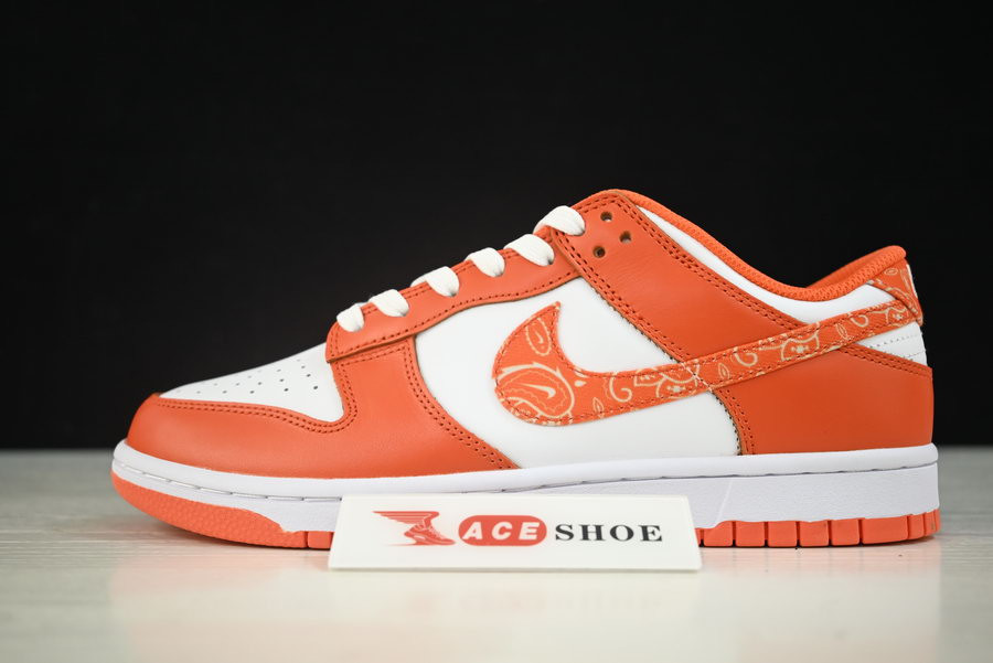 nike dunk low “orangre paisley” dh4401-103