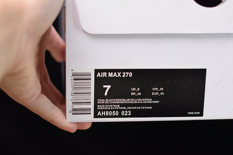 nike adds colorful tones to this air max 270 ah8050-023