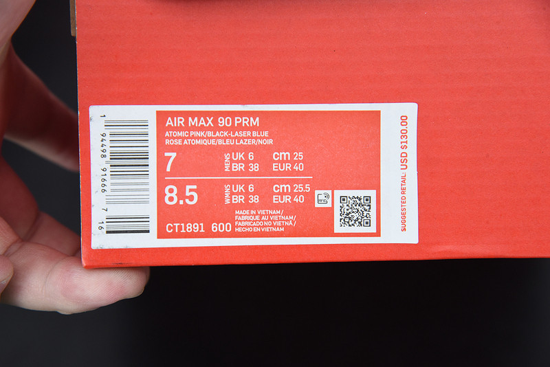 nike air max 90 atomic pink solar flare ct1891-600