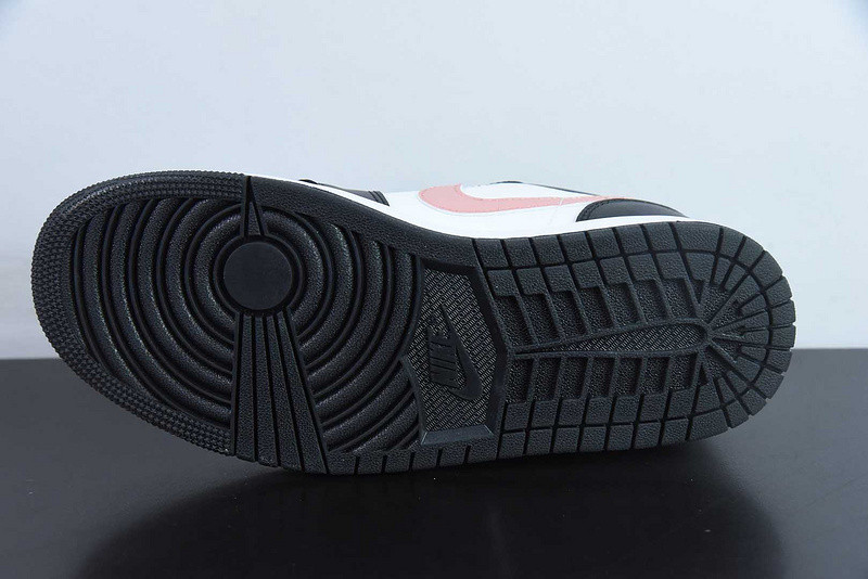 Air Jordan 1 Low "Black/Rust Pink/White" 553558-165