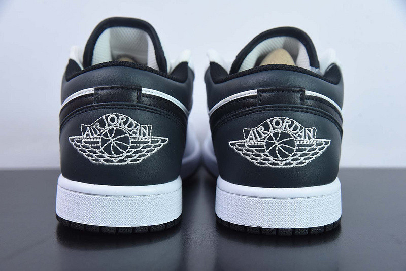 air jordan 1 low white black 553560-132