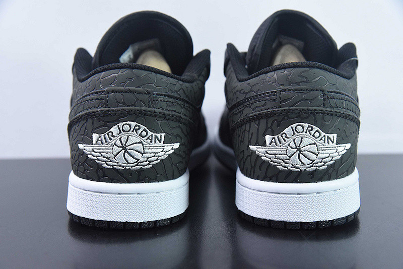 air jordan 1 low "black elephant" fb9907-001