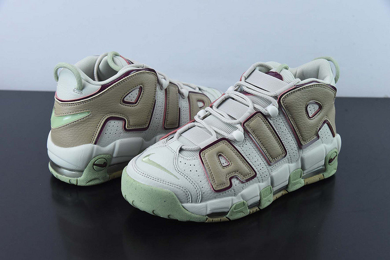 nike air more uptempo shoes "earthy" light bone dx8955-001